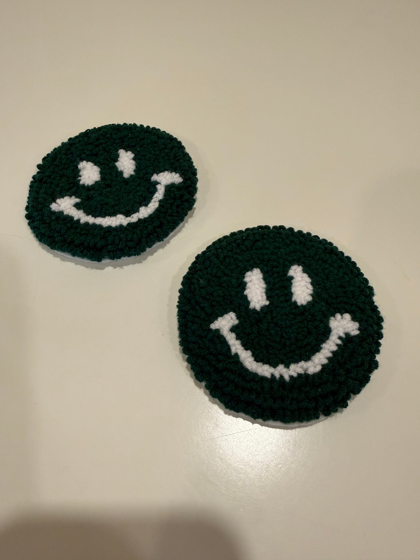 Dark Green Car Coasters