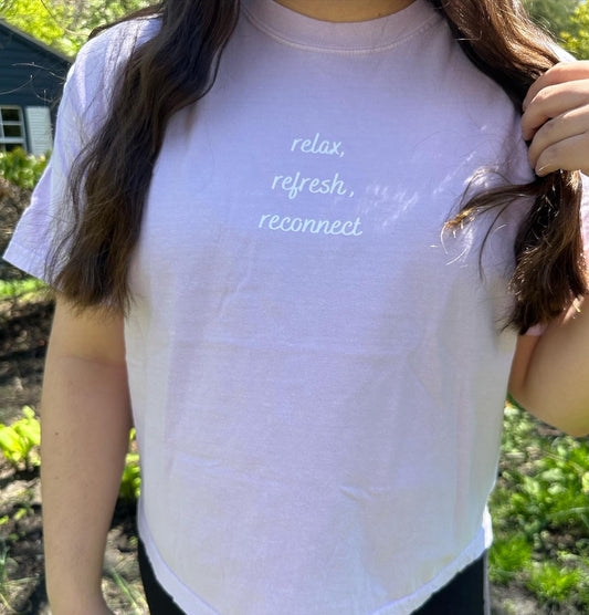 Relax, Refresh & Reconnect Crop Top