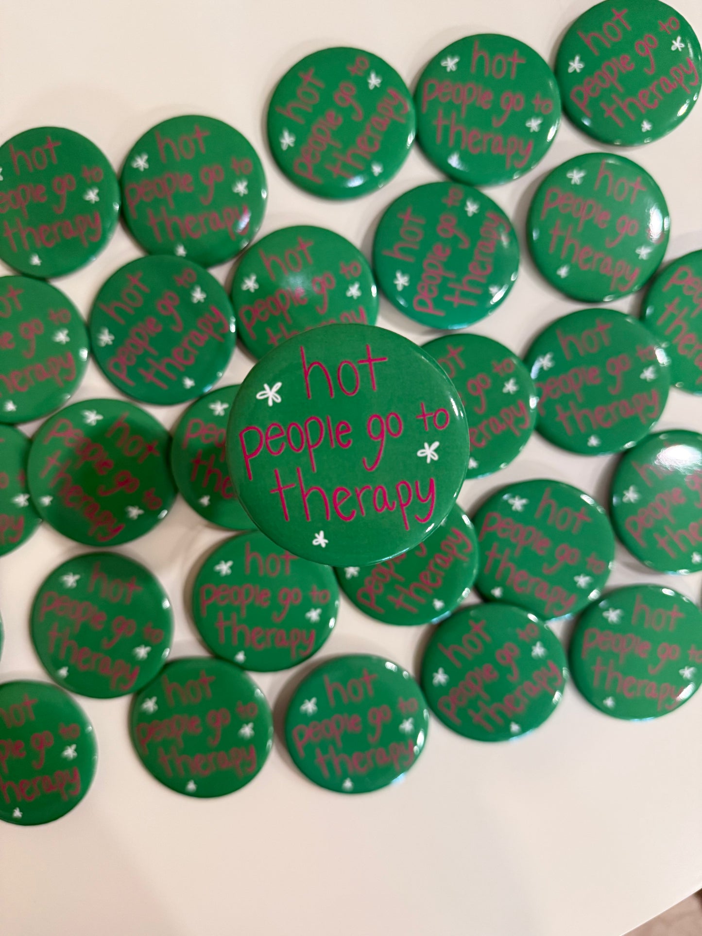 Hot People go to Therapy Button