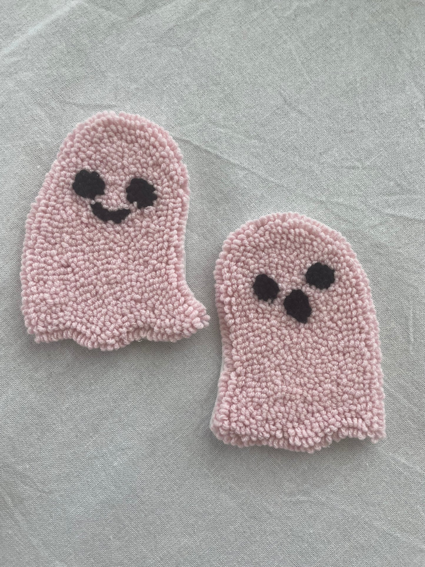 Pink Ghost Mug Rugs