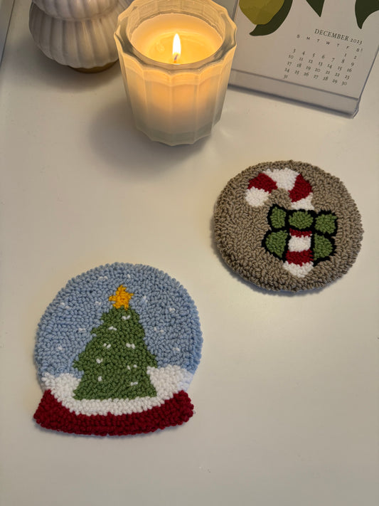 Snow Globe Mug Rug