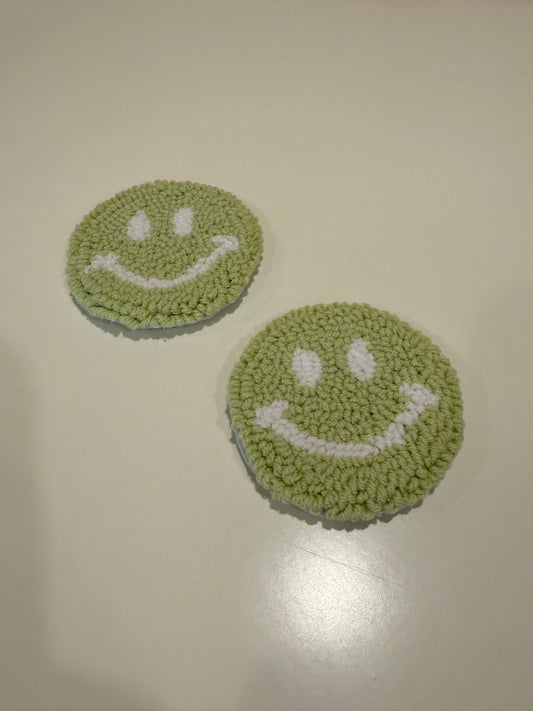 Light Green Car Coasters