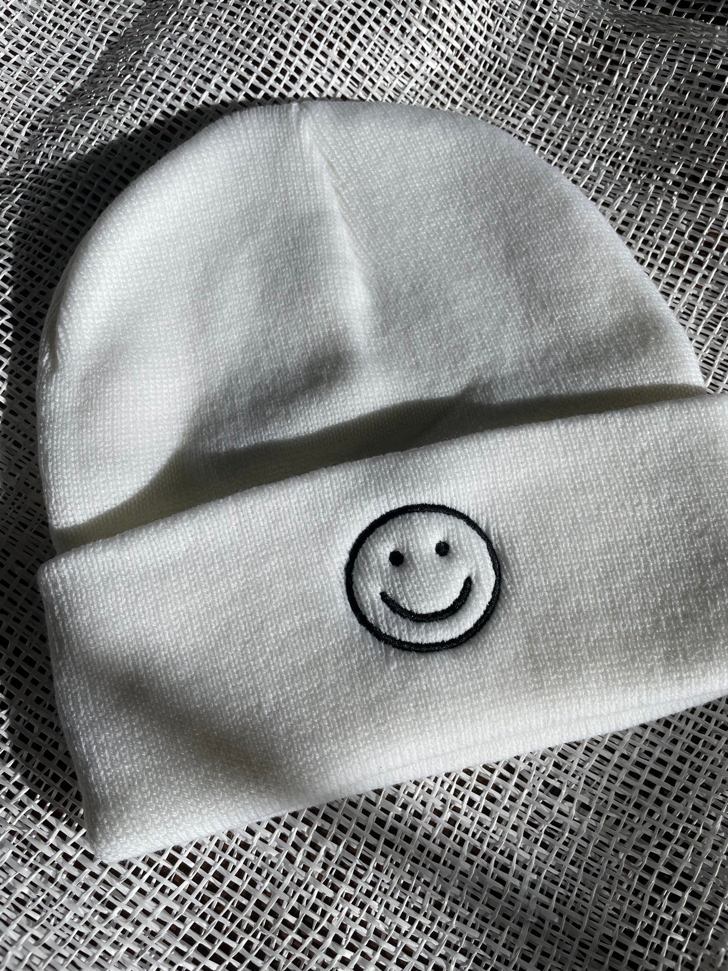 Happy Beanie - White