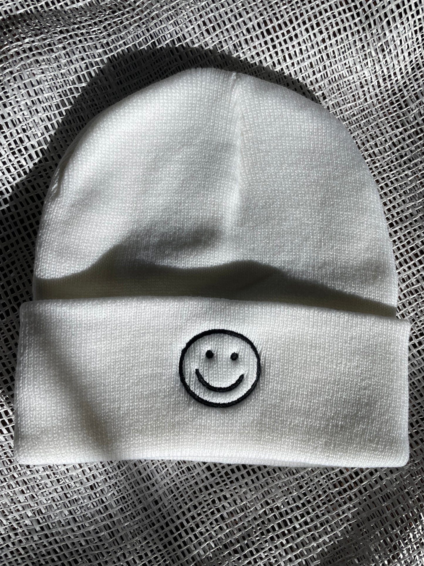 Happy Beanie - White