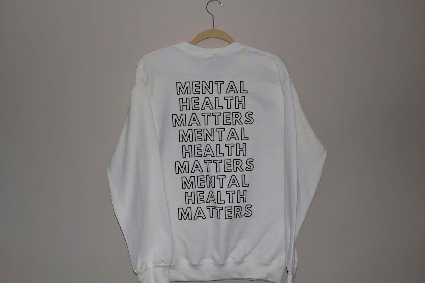 White MentalHealthMatters Crewneck