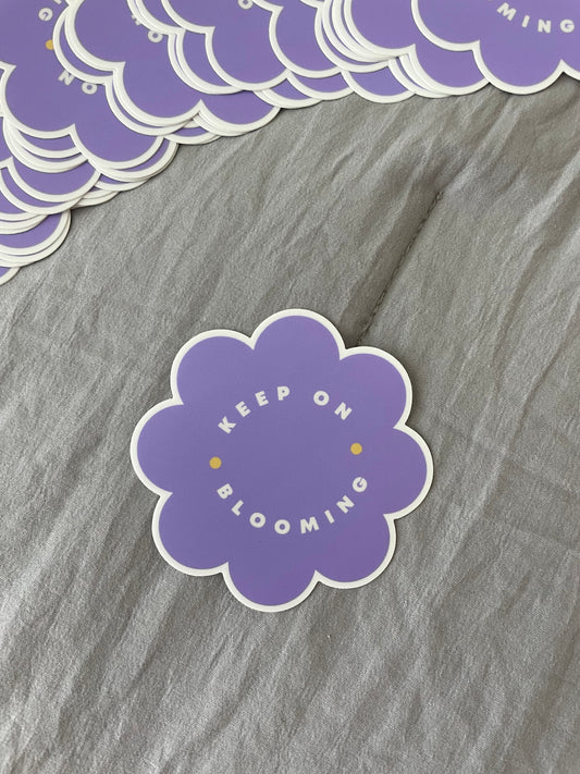 Keep on Blooming Sticker
