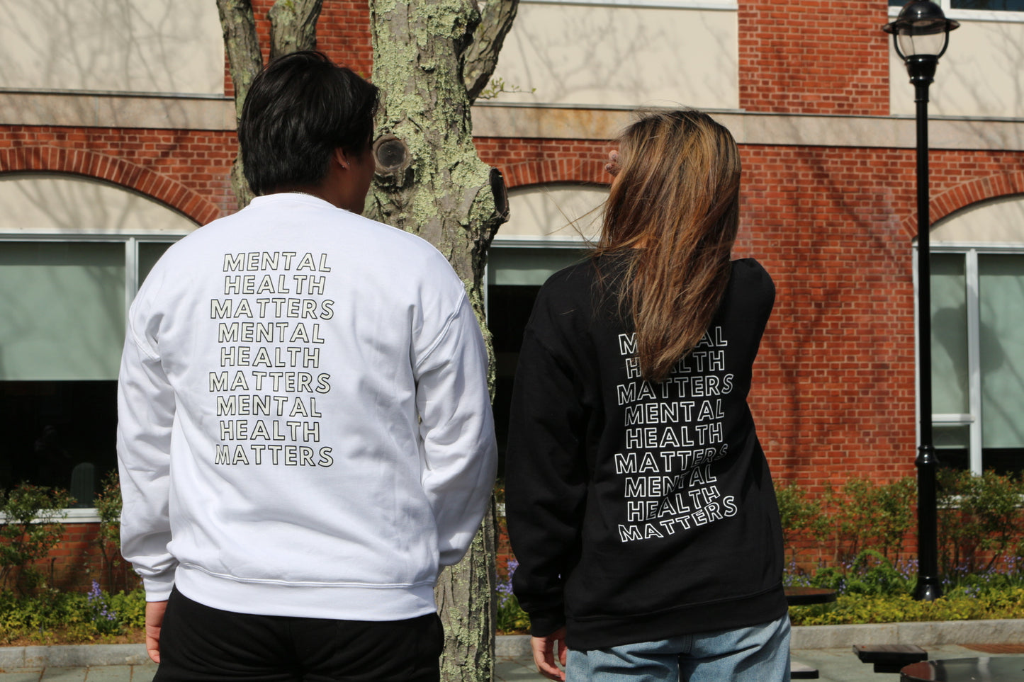 White MentalHealthMatters Crewneck