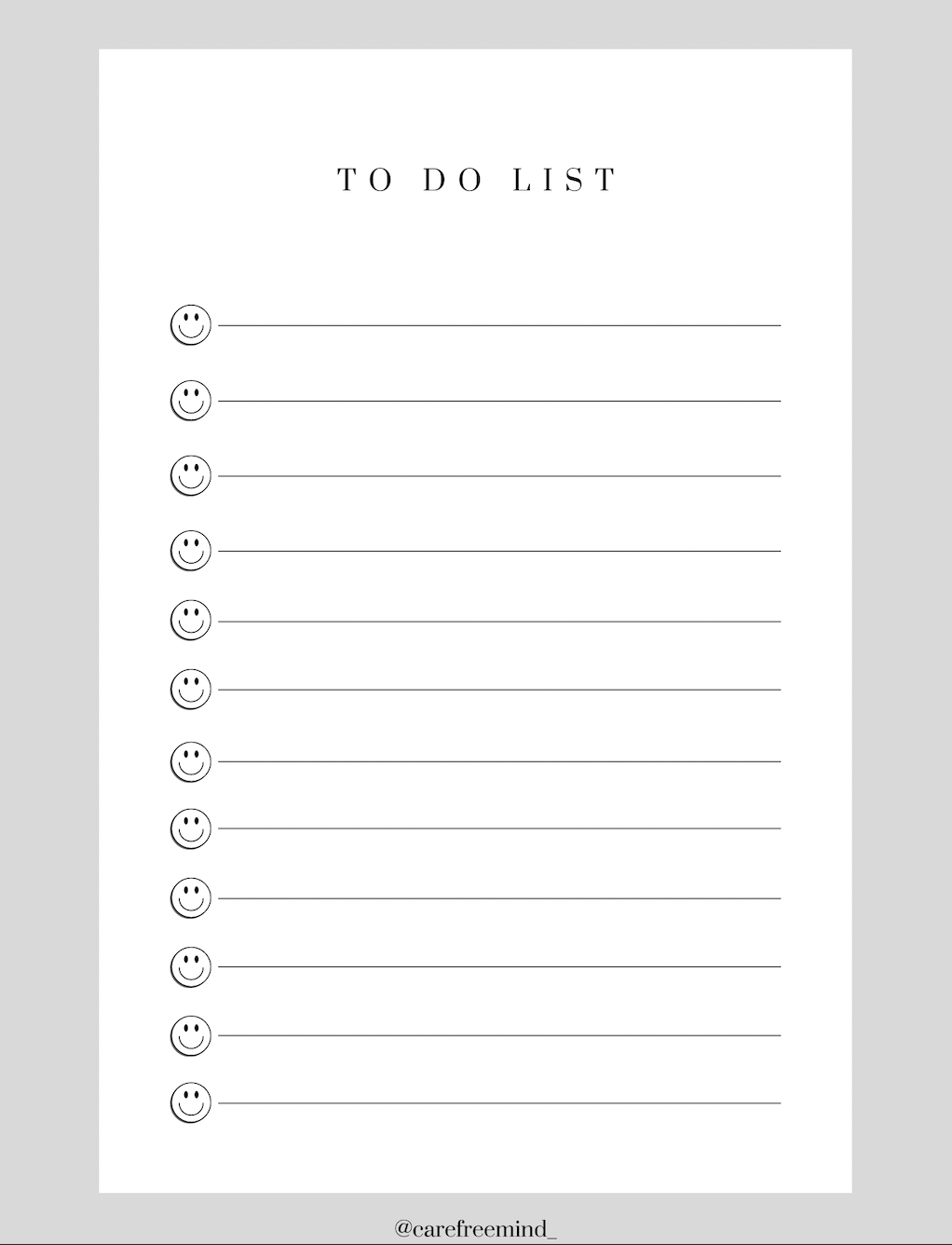 Smiley To Do List