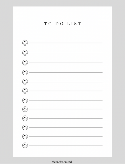 Smiley To Do List