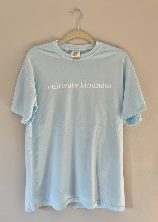 Cultivate Kindness T-shirt Light Blue